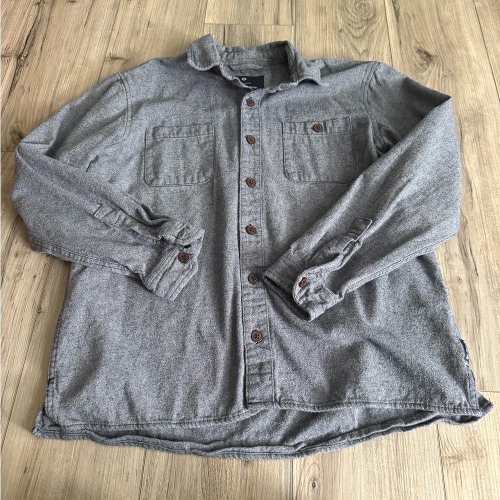 Ben Sherman Blue and Gray Textured Shacket Size Large